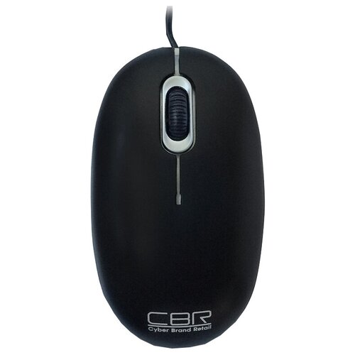 Мышь CBR CM 180 Black черно-серебристая Usb, Мышь 1000dpi, офисн., провод 1,3м Cm180black