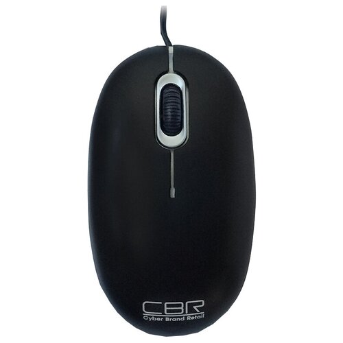 Мышь CBR CM 180 Black черно-серебристая Usb Мышь 1000dpi офисн провод 13м Cm180black 73700₽