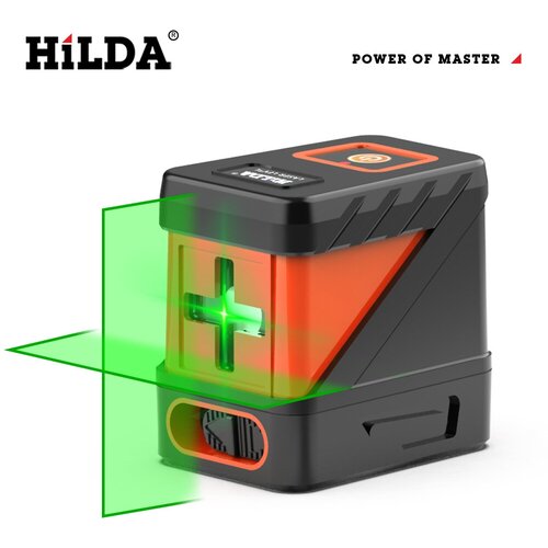 Лазерный уровень HILDA оранжевый. лазерный уровень hilda 12 линиями 3d