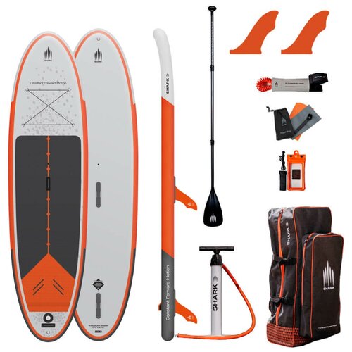 Cап борд надувной двухслойный Shark WindSUP FLY X 10.6x32 2022 (320x81x12 см) / Sup board, сапборд, доска для сап серфинга