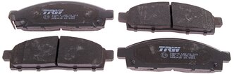 Дисковые тормозные колодки передние TRW GDB3435 для Mitsubishi Pajero Sport, Mitsubishi Montero, Mitsubishi L200 (4 шт.)