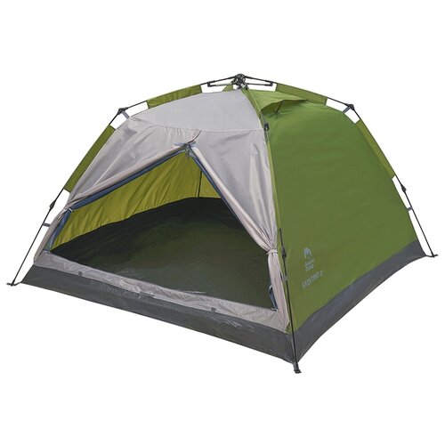 Палатка JUNGLE CAMP Easy Tent 2, двухместная, зеленый-серый палатка jungle camp fisherman 2 70126