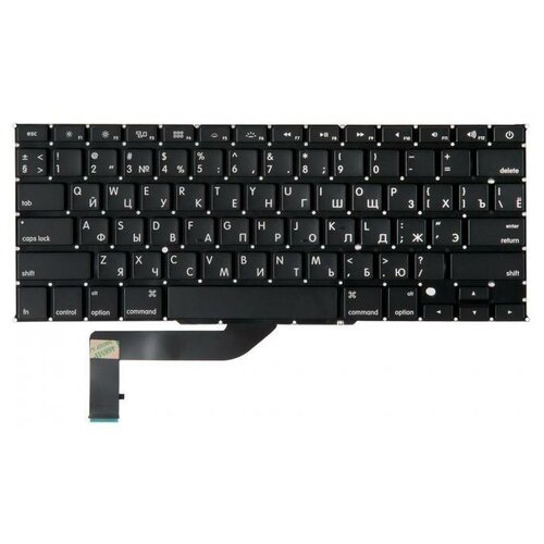 Клавиатура для ноутбука Apple MacBook Pro для Retina 15 A1398 Middle 2012 - Middle 2015 pn A1398-KB-RS2 1400₽