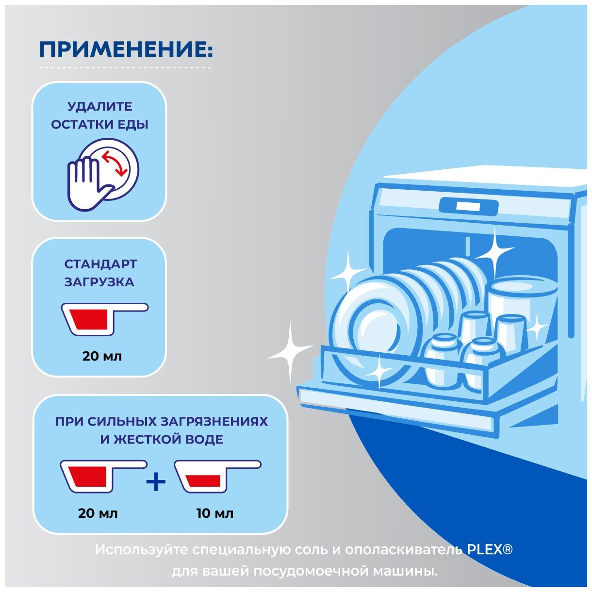 Средство для посудомоечных машин порошок PLEX