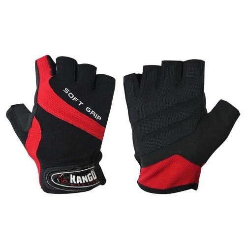 фото Перчатки для фитнеса kango wgl-080 black/red l