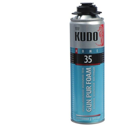 Монтажная пена KUDO HOME35, профессиональная, всесезонная, до 35 л, 650 мл kudo монтажная пена kudo home35 профессиональная всесезонная до 35 л 650 мл