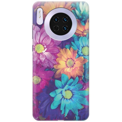 фото Gosso ультратонкий силиконовый чехол-накладка для huawei mate 30 с принтом "много цветов"