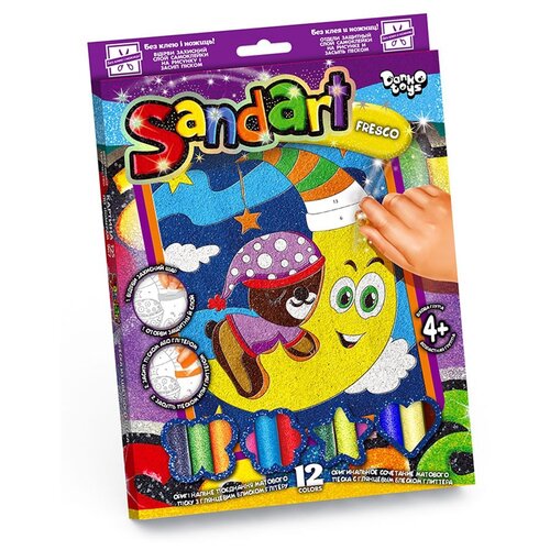 карточная игра данетки 4в1 yen 02 01 danko toys 9634071 Danko Toys Фреска Sandart Мишка (SA-02-01)