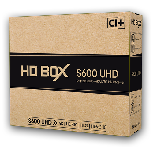 Спутниковый 4K ресивер HD BOX S600 UHD спутниковый ресивер goldmaster gm s530 uhd ci