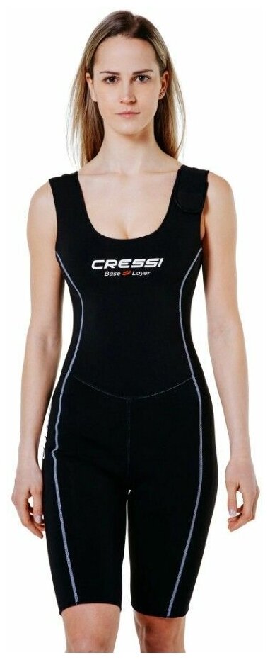 Комбинезон для серфинга и сплава CRESSI SHORTS VEST женский, 2,5мм, черный, Размер M