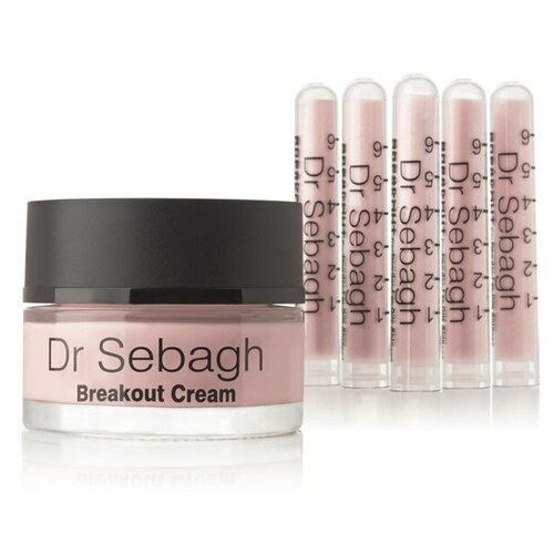 фото Dr sebagh breakout cream & antibacterial powder – антибактериальный порошок + крем анти-акне 50 мл + 5 ампул dr. sebagh