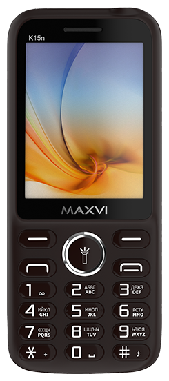 Телефон MAXVI K15n, коричневый