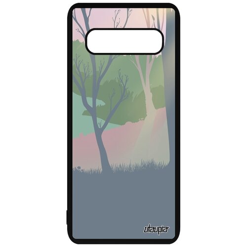 фото Чехол для телефонов galaxy s10 plus, "лесные розы" лес пейзаж utaupia