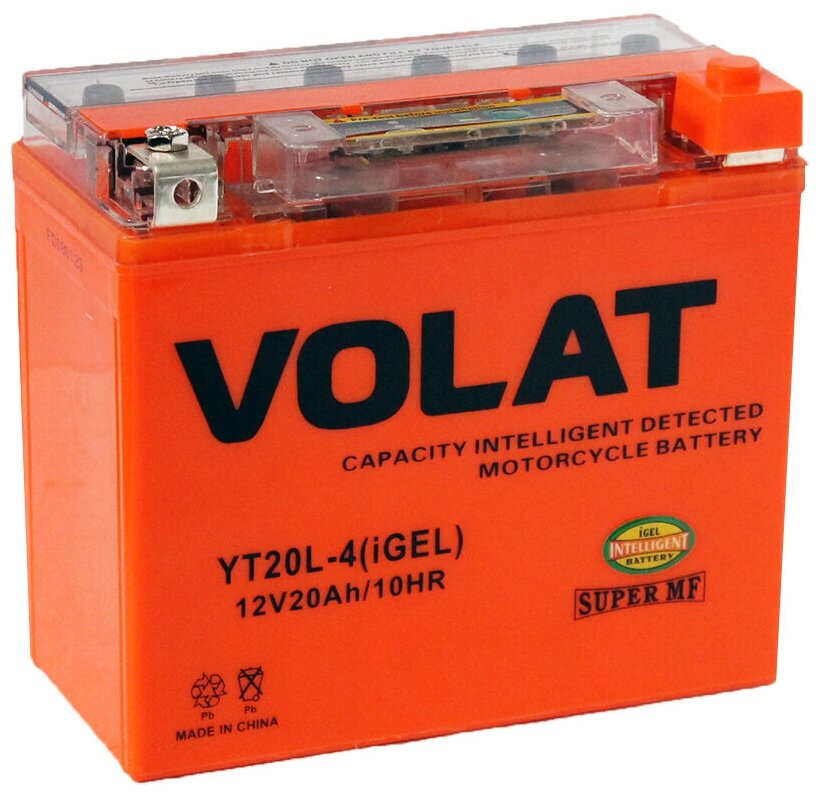 VOLAT YT20L-4(IGEL) Аккумулятор мото