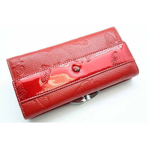 фото Кошелек sergio valentini, фактура тиснение, красный