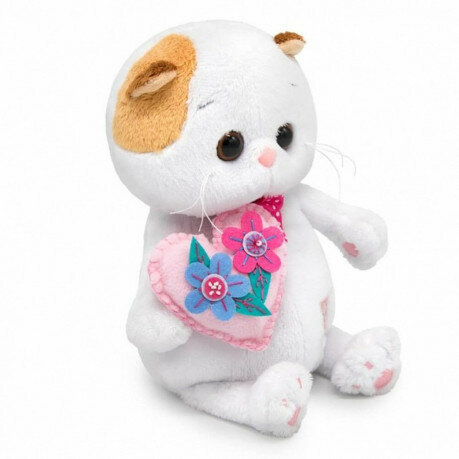 Budi Basa Мягкая игрушка Кошечка Ли-Ли с сердцем, 24 см - фото №7