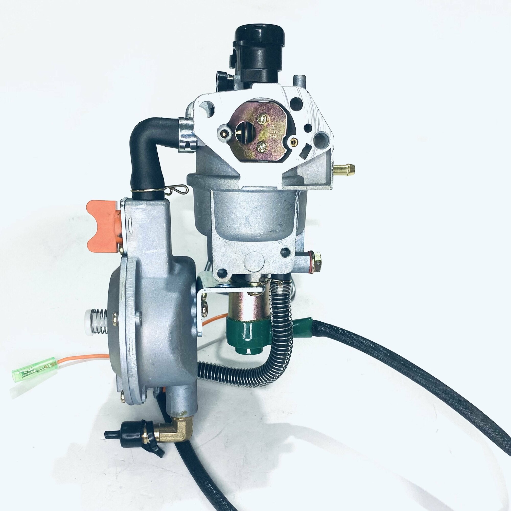Карбюратор двухтопливный (газ-бензин) для генератора 5.0-6.5 кВт 188F/190F с электроклапаном - фотография № 4