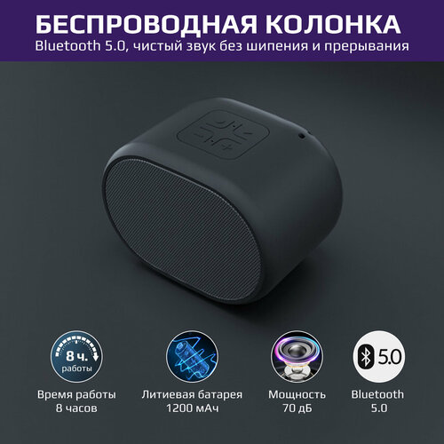 Портативная мини колонка чёрная 110000₽