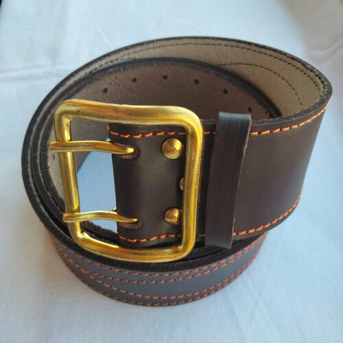 фото Ремень , размер 2, коричневый мануфактура