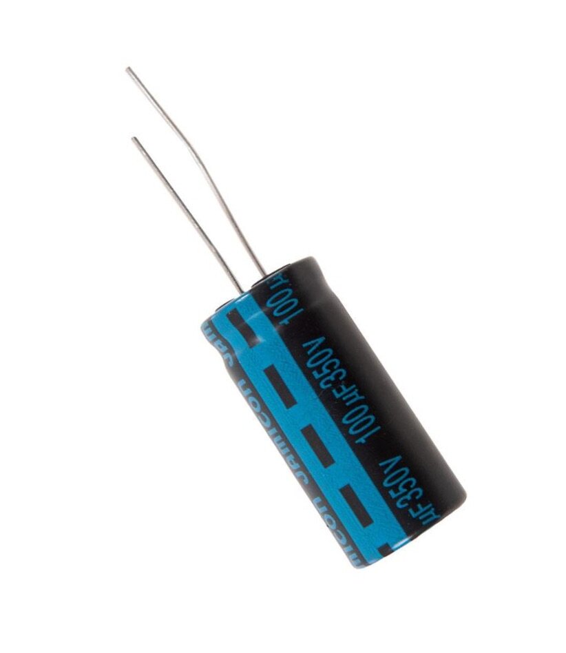 Capacitor / Конденсатор электролитический 100x350 (16x35) TK Jamicon 105C