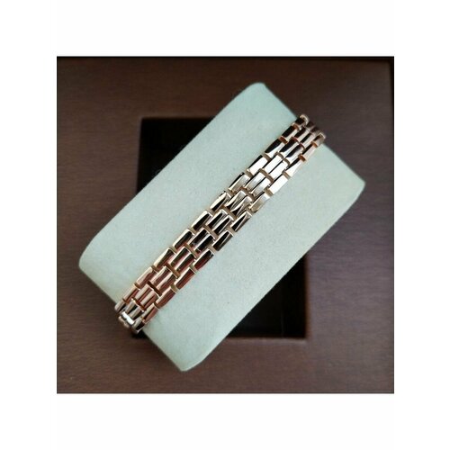 Браслет, 1 шт., размер 18 см., золотой