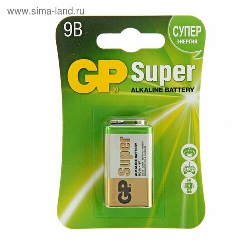 Батарейка 6LR61 GP (9V) Крона Super Alkaline BL1 батарейка 6lr61 ekf 1 штука 9v bl1