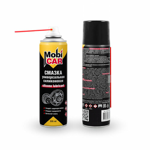 Смазка силиконовая MobiCAR аэрозоль 335 мл MOBICAR 0520-01 MC цена за 1 шт 416₽