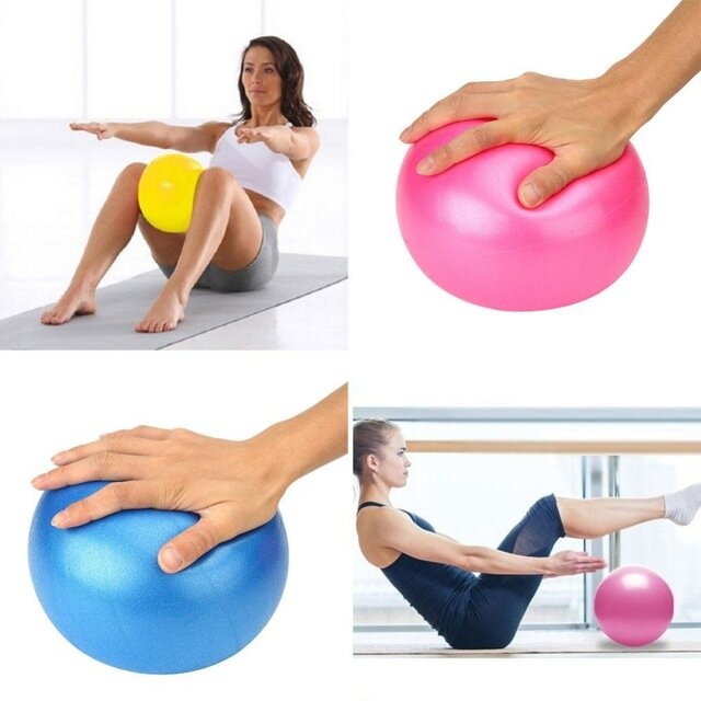 Мяч для пилатеса, фитбол Mr. Fox 25 см, мяч для фитнеса и йоги, фитнес-мяч, розовый