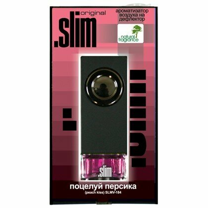 Ароматизатор на дефлектор SLIM 184 Поцелуй персика 8 мл FKVJP SLMV-184