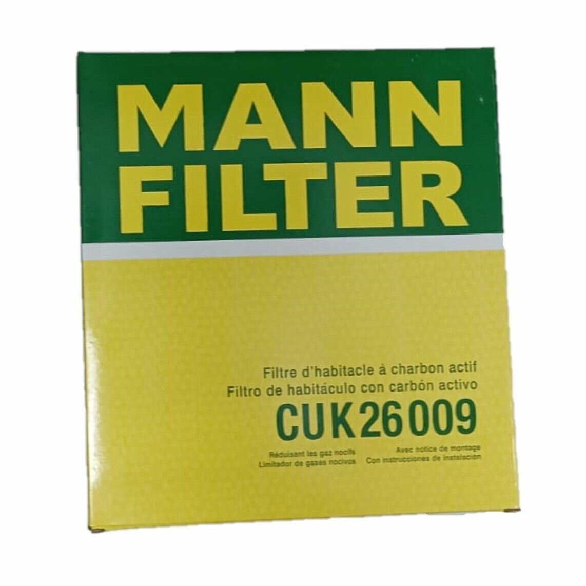 Фильтр салона угольный MANN-FILTER CUK 26009