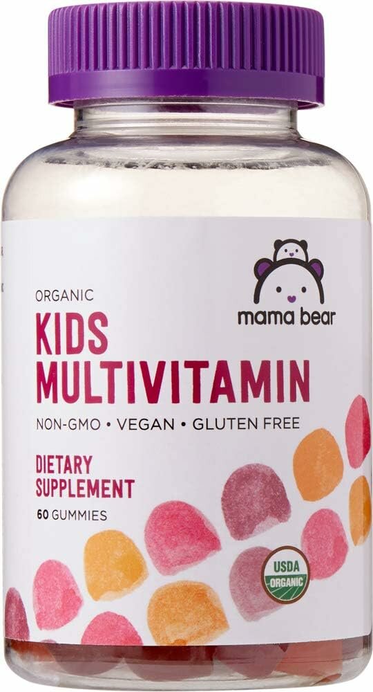 MAMA BEAR Organic KIDS MULTIVITAMIN 60 мармеладок (ягодный)