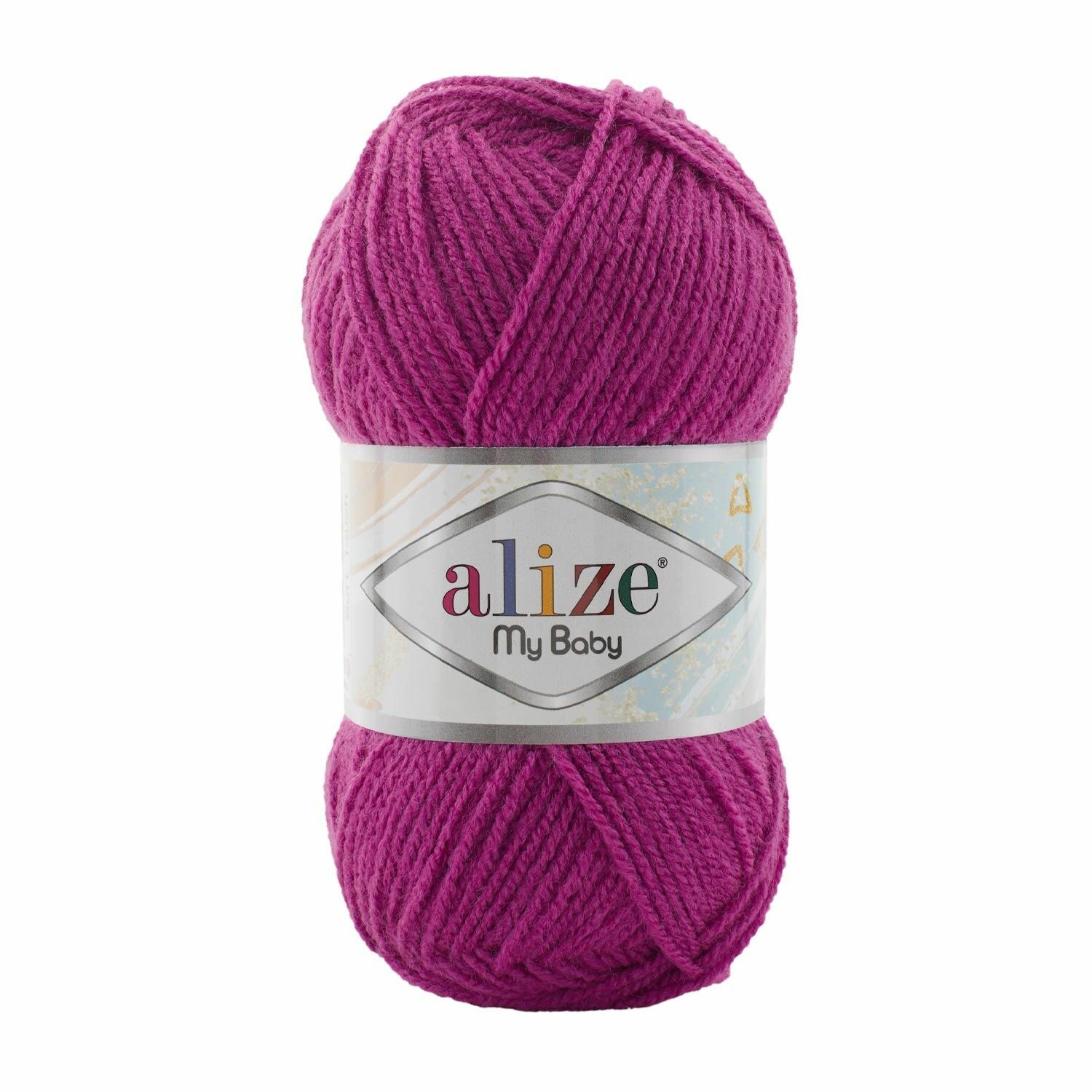 Пряжа Мой беби Alize (my baby) упаковка 5 мотков 50 г. 150 м. 100% акрил цвет 130 фуксия