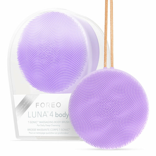 фото Luna 4 body массажная щетка с пульсациями t-sonic для тела и всех типов кожи lavender foreo