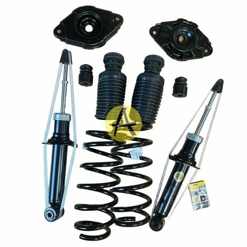 Комплект задней подвески Nissan Almera Classic 2006- (пружины + амортизаторы + опоры + пыльники-отбойники)