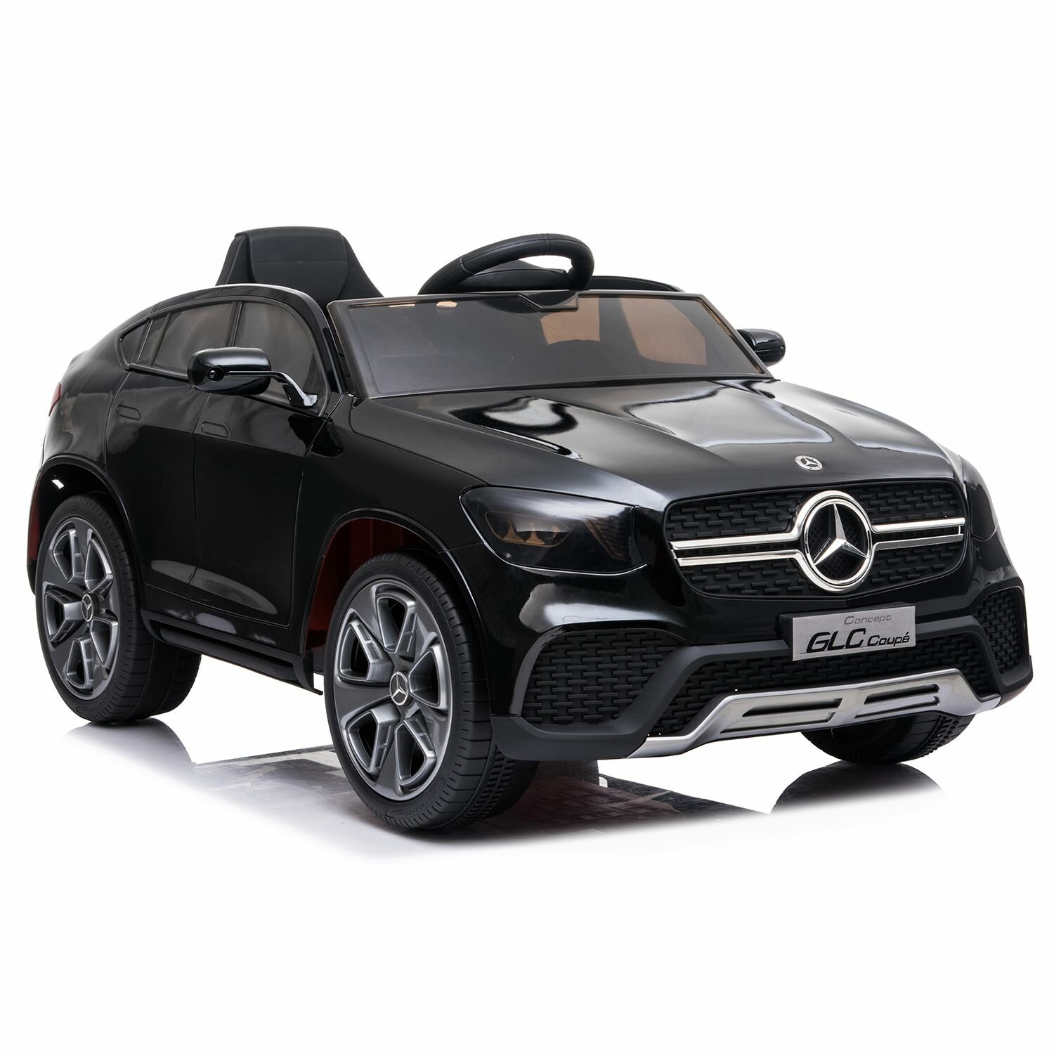 Электромобиль детский на пульте управления Tommy Mercedes GLC Coupe MB-1 черный с музыкой (USB AUX microSD)