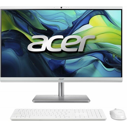 Моноблок Acer Aspire C27-195ES 27 Full HD Core Ultra 5 125U 36 16Gb SSD512Gb Graphics CR Windows 11 Professional GbitEth WiFi BT 65W клавиатура мышь Cam серебристый 1920x1080 117990₽
