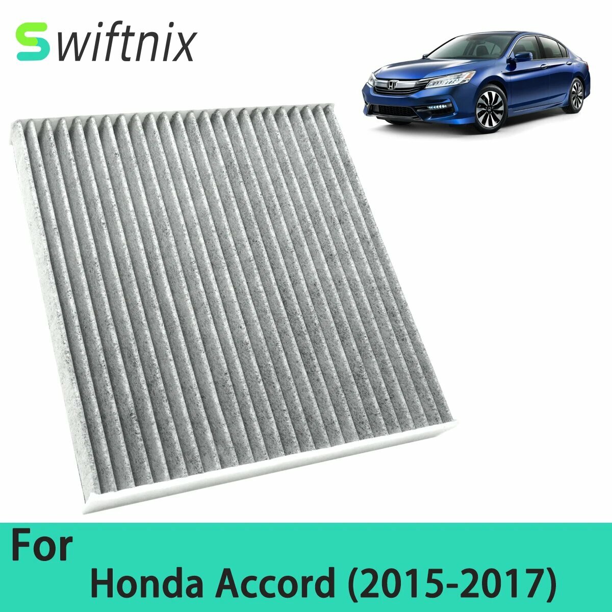 Аксессуары для Honda Accord 2015-2017, автофильтры из углеродного волокна P3875WS 80219-SHJ-A01 80292-SDA-407 80292-SDA-A01