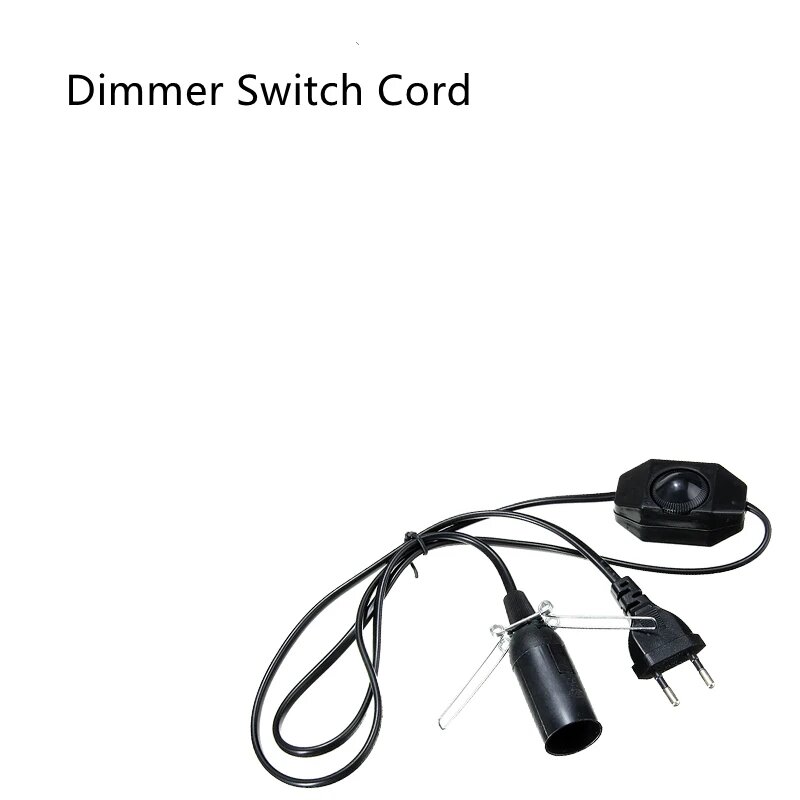 Кабель для лампы из гималайской соли с диммером 1.8 м E14 E27 Черный black E14