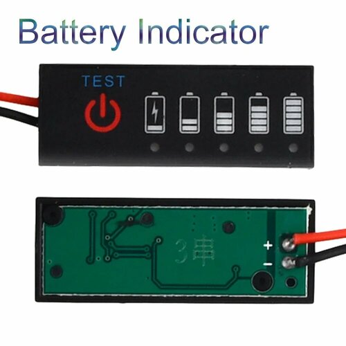 Индикатор заряда литий-ионной батареи diymore Lithium battery pack charge indicator 1S 112₽