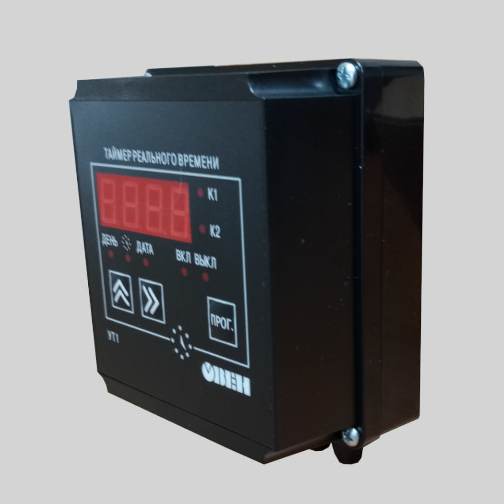 Таймер реального времени двухканальный овен УТ1-Н (IP44,90.245 В) — фото 1