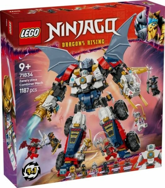 Конструктор LEGO Ninjago Ультракомбинированный Мех Зейна 71834, 1149 деталей, от 9 лет