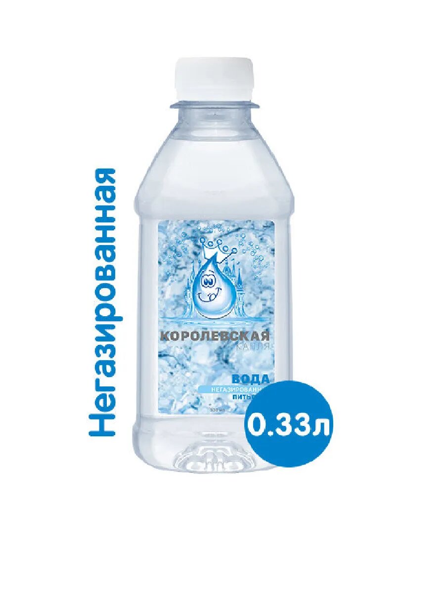 Картинки Вода питьевая негазированная "Королевская", 24 шт. по 0,33 л, ПЭТ