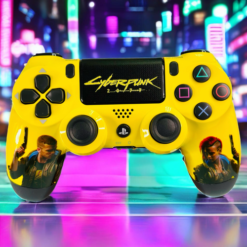 Геймпад CyberPunk 2077 Беспроводной Джойстик для PS4ПКСмартфонНоутбук Кастомный 2400₽