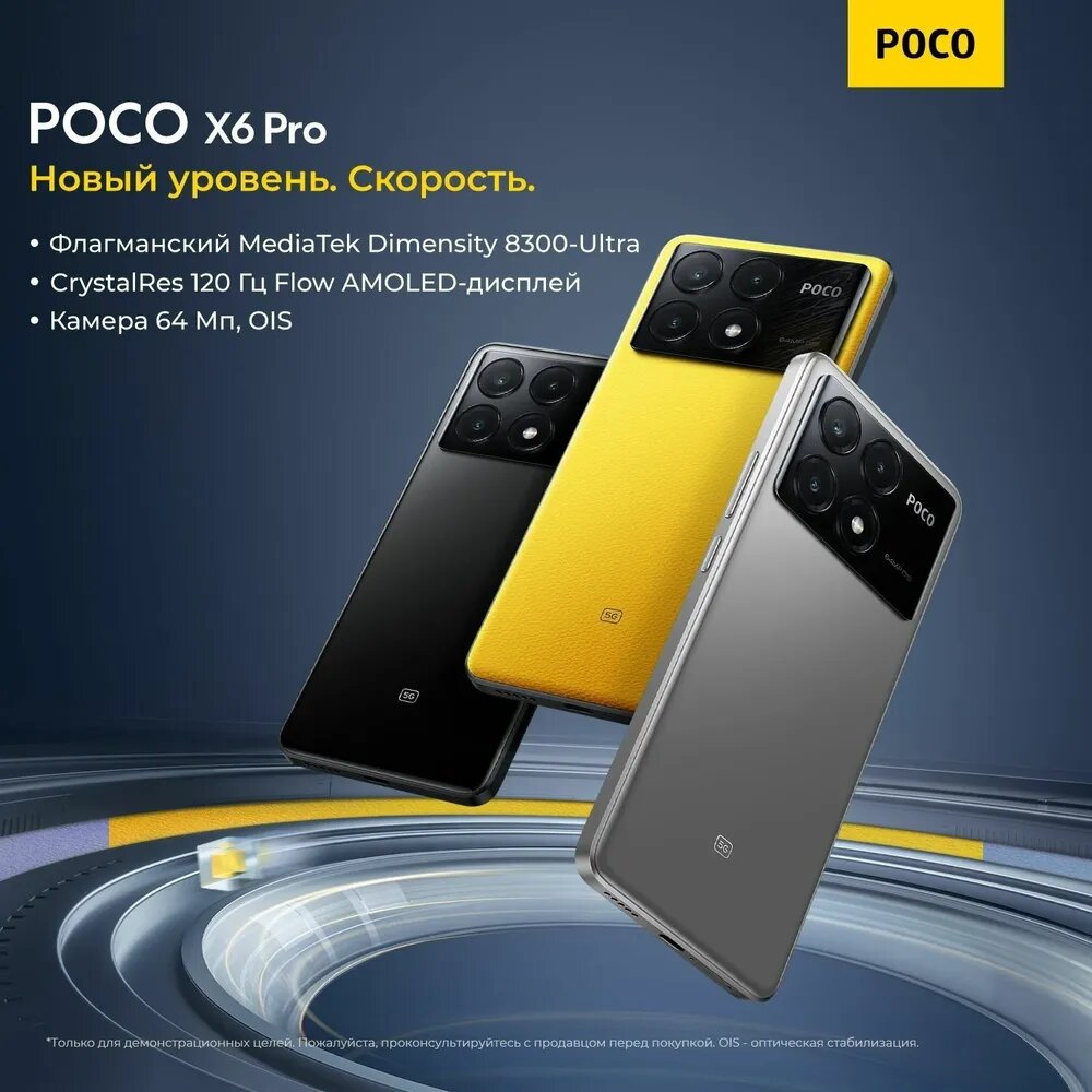 Xiaomi Poco X6 Pro 5G 12/512 ГБ Yellow (желтый) Global Version