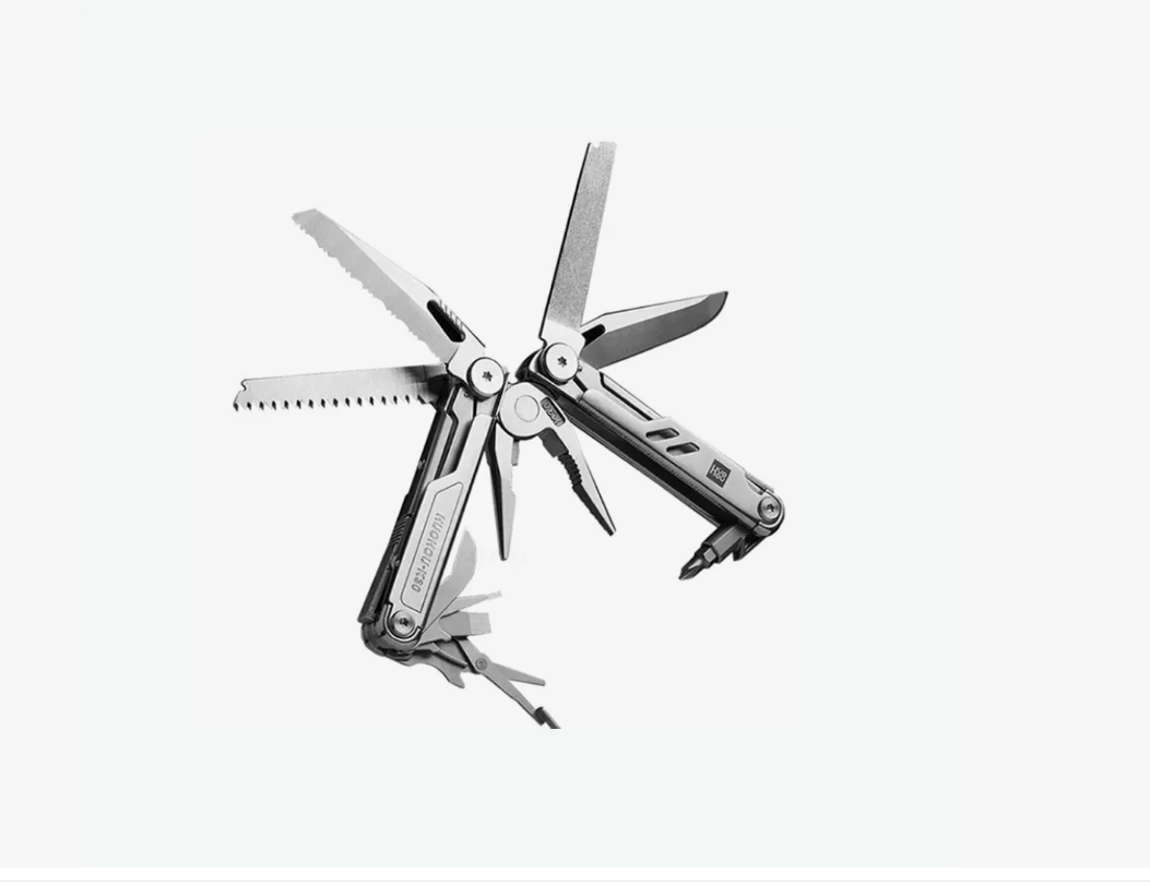 Мультитул HuoHou K30 Pro, хром, сталь, длина 161 мм, 18 инструментов — фото 1