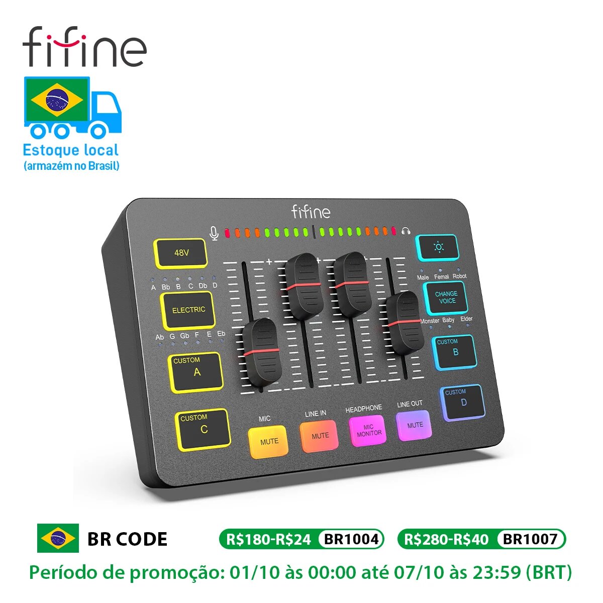 FIFINE Game SC3 USB микшер — фото 1