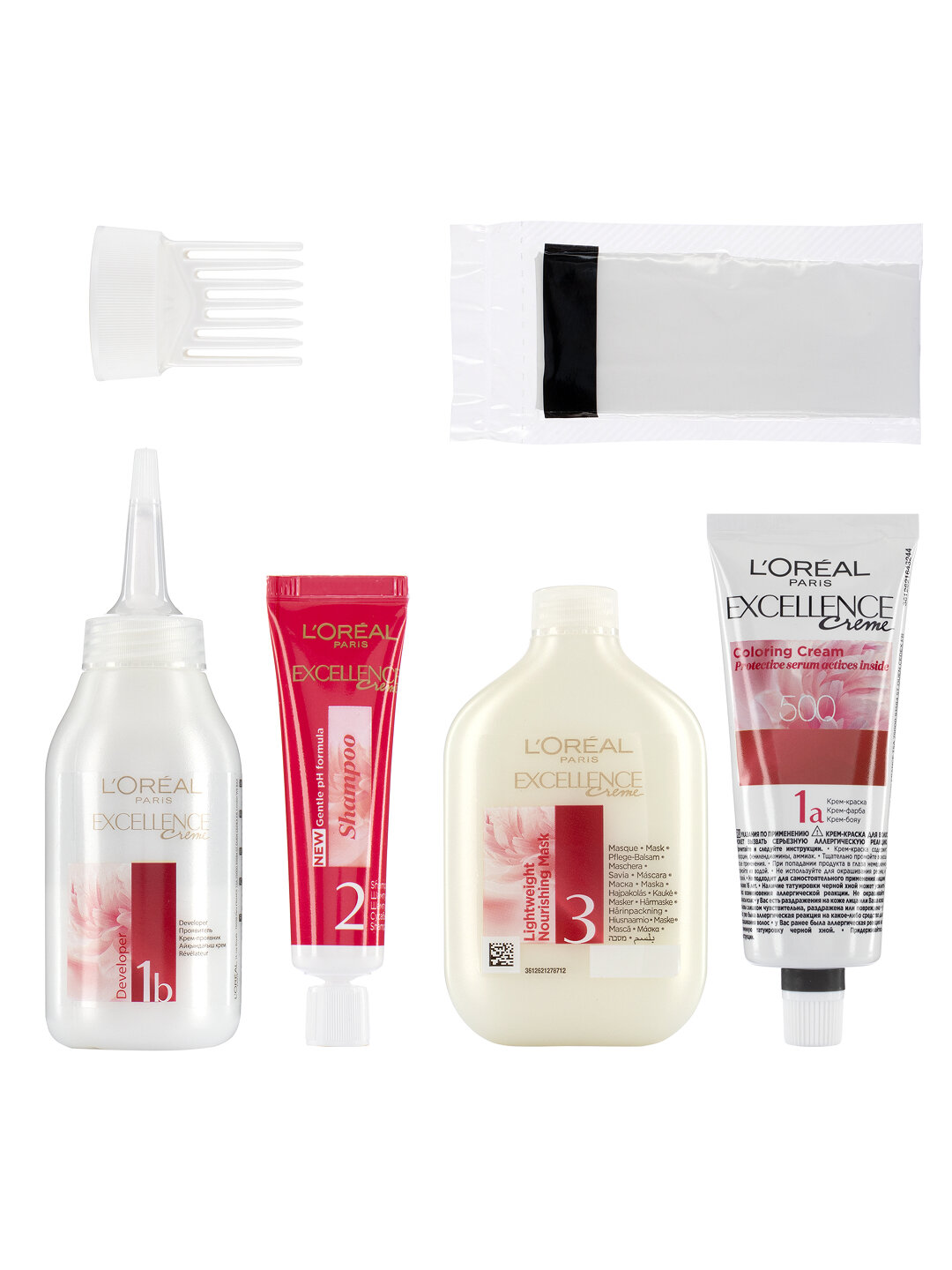 Краска для волос L'Oreal Excellence, оттенок 7 русый, стойкая — фото 1