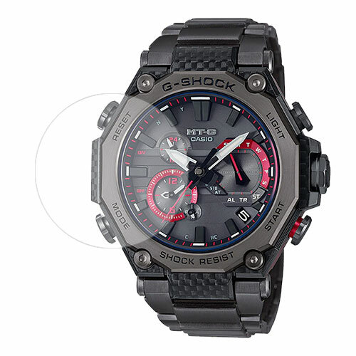 Скрин Мобайл защитный экран для часов Casio MTG-B2000YBD-1A из гидрогелевая плёнка прозрачная