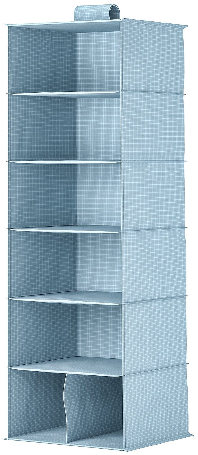 Органайзер одежда ИКЕА для хранения СТУК, 7 отделений, 30х30х90 см, сине-серый