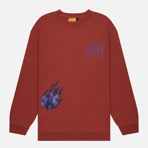 Мужская толстовка Dime Flamepuzz Crew Neck красный, Размер S